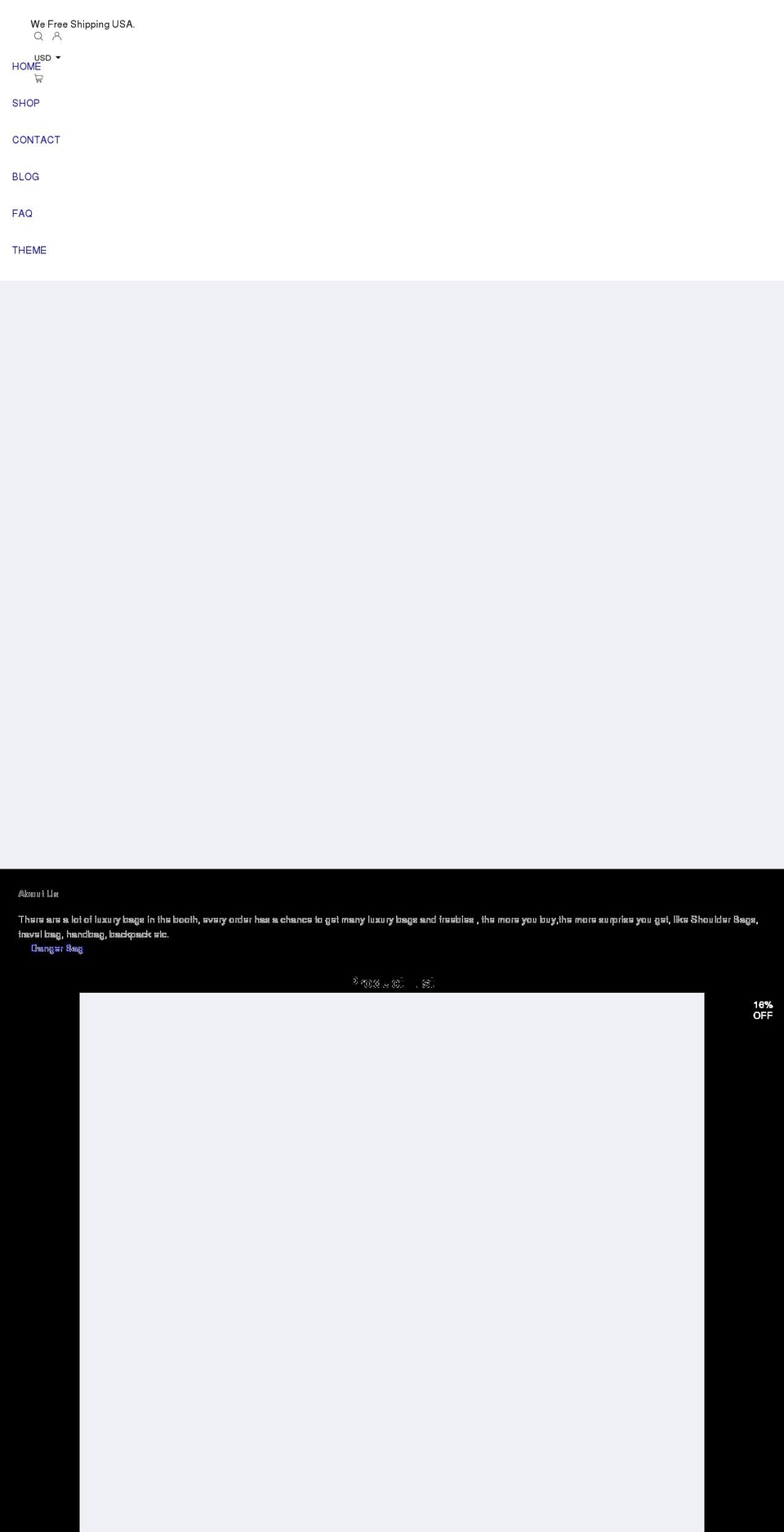 harborbag.com shopify website screenshot