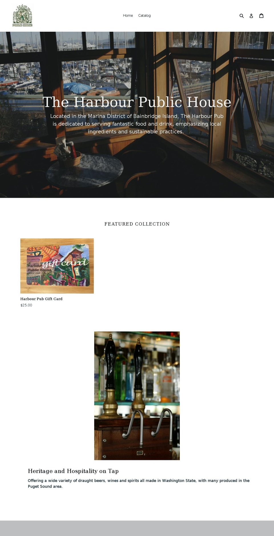 harbour-pub-and-marina.myshopify.com shopify website screenshot