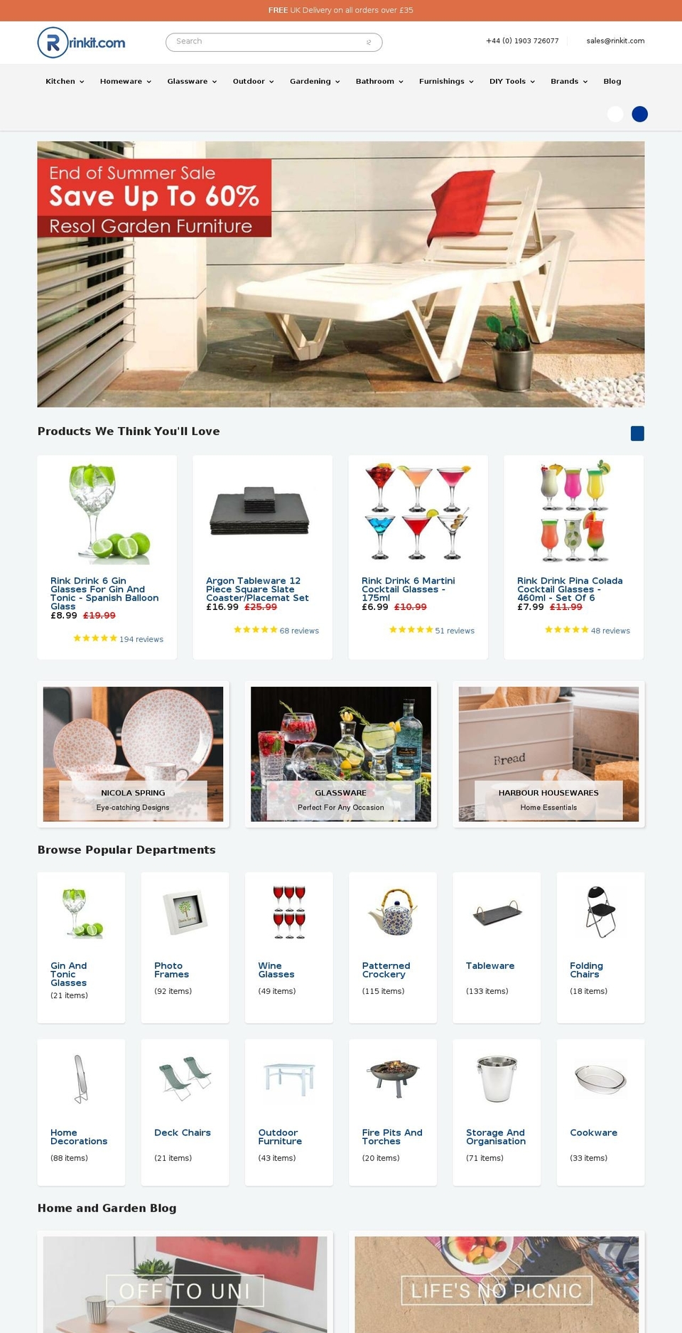 harbourhousewares.com — Shopify storefront screenshot
