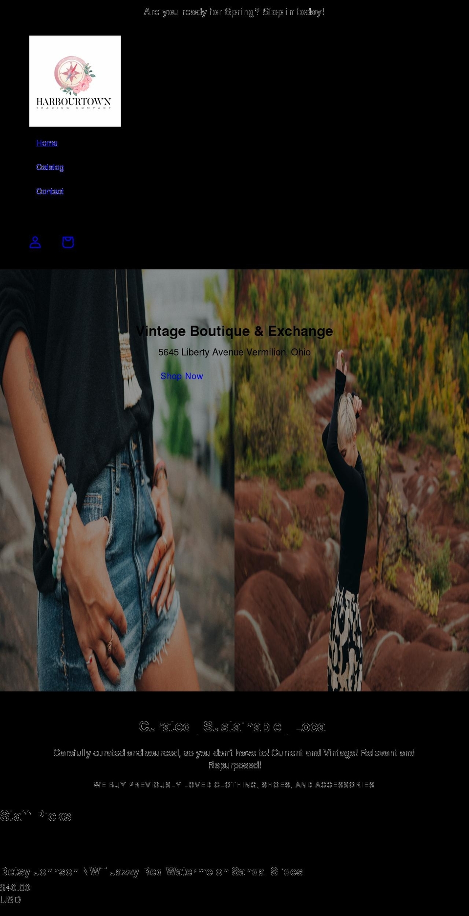 harbourtowntrading.com shopify website screenshot