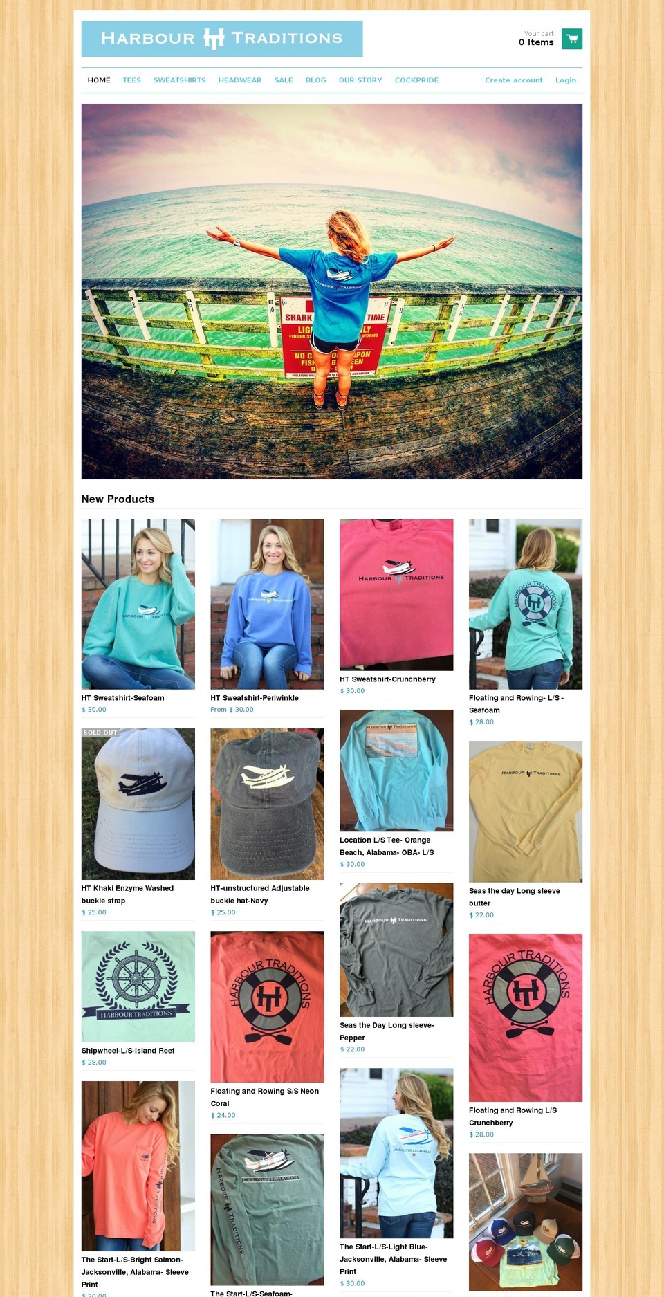 harbourtraditions.com shopify website screenshot