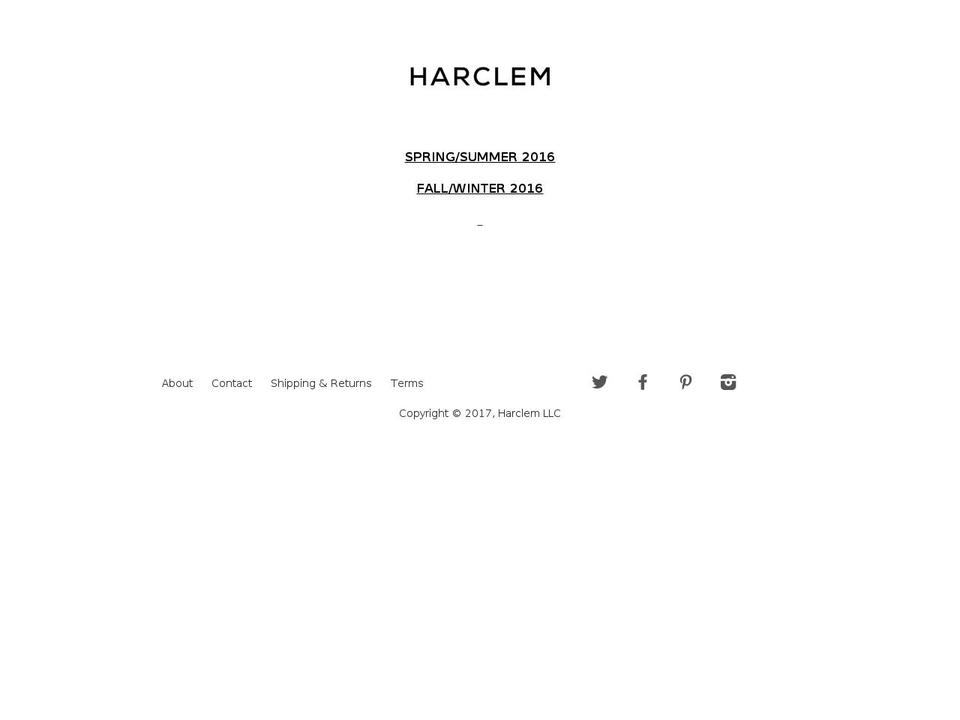 harclem.net shopify website screenshot