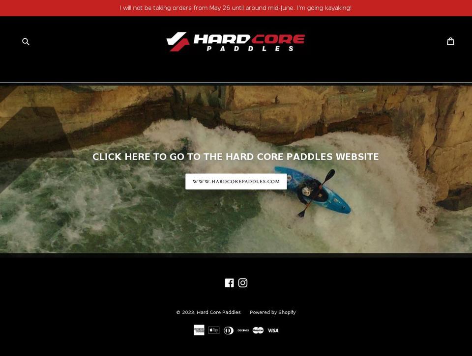 hard-core-paddles.myshopify.com shopify website screenshot