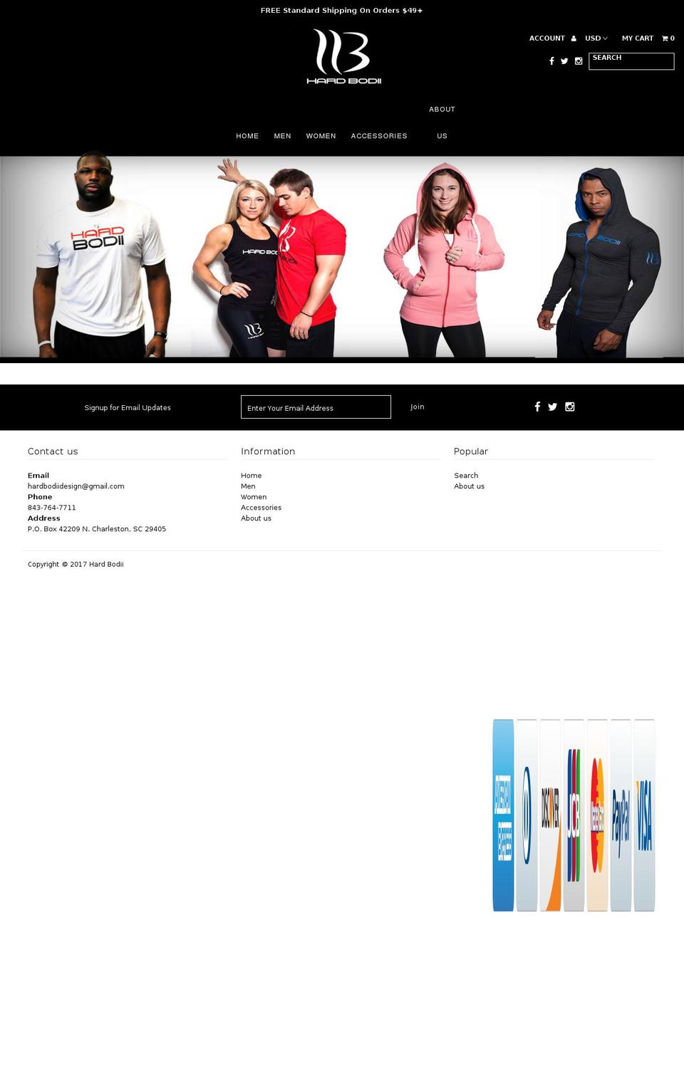hardbodii.com shopify website screenshot