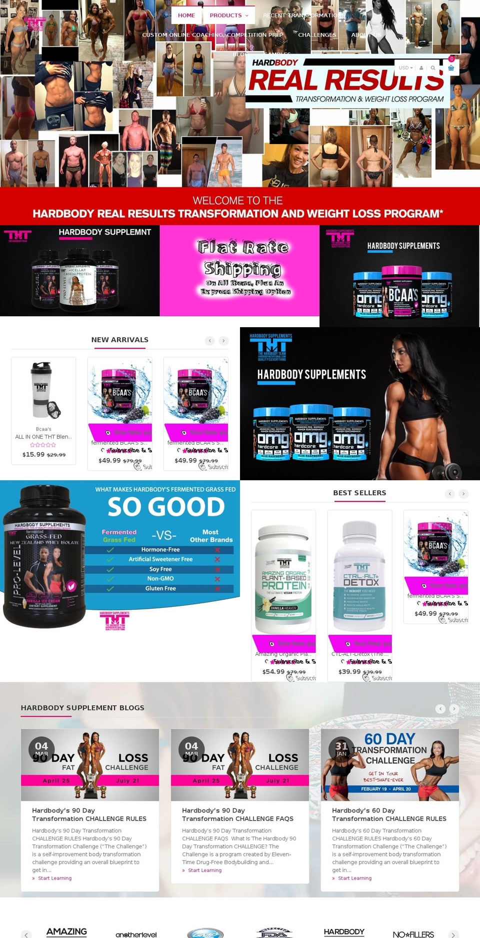 hardbodynutritional.com shopify website screenshot