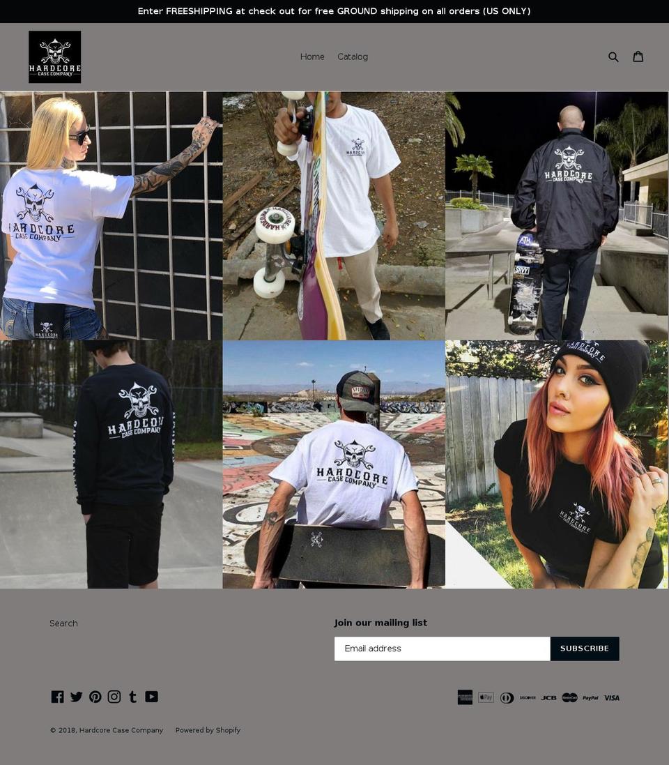 hardcoregriptape.com — Shopify storefront screenshot