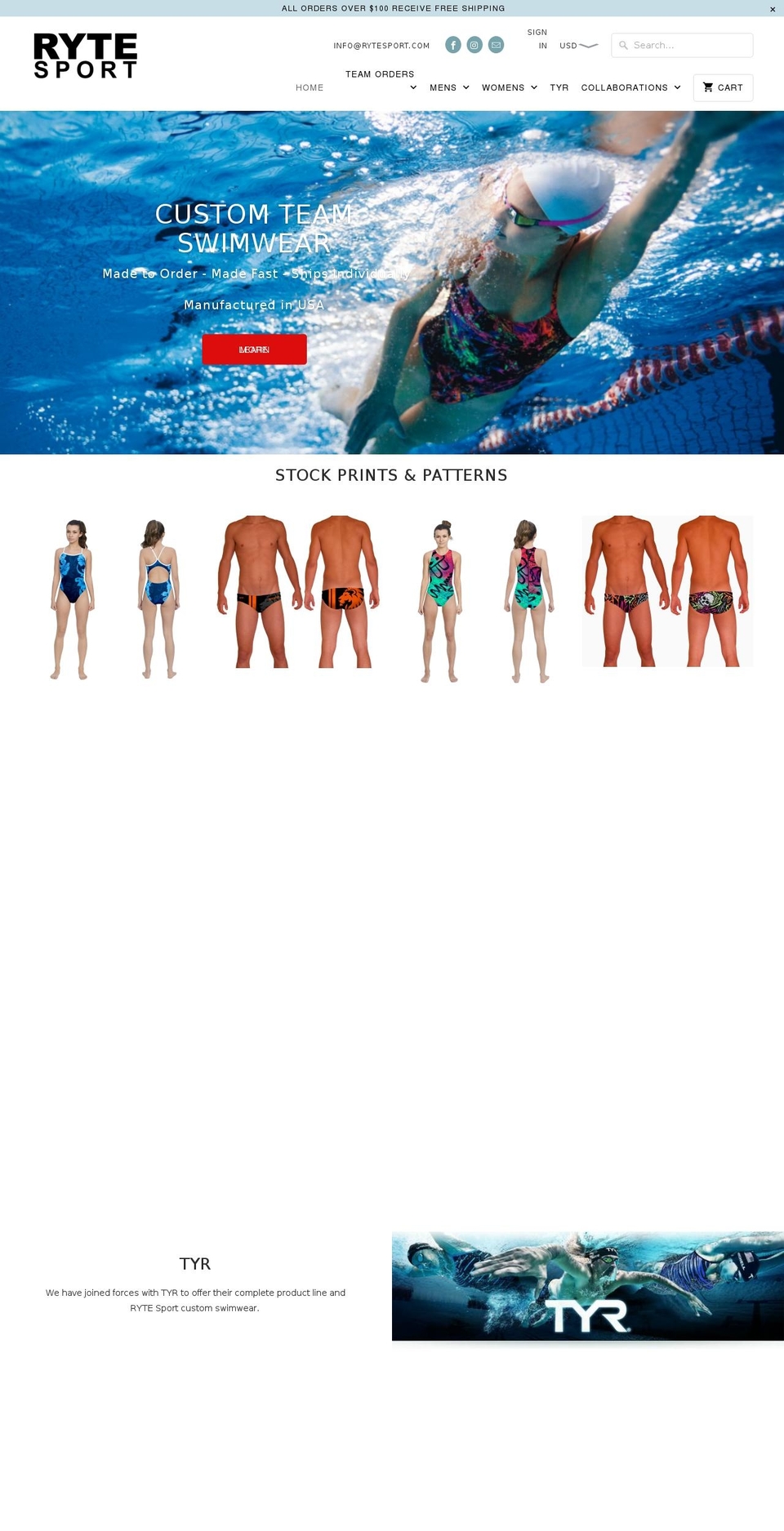 hardcorewaterpolo.com — Shopify storefront screenshot
