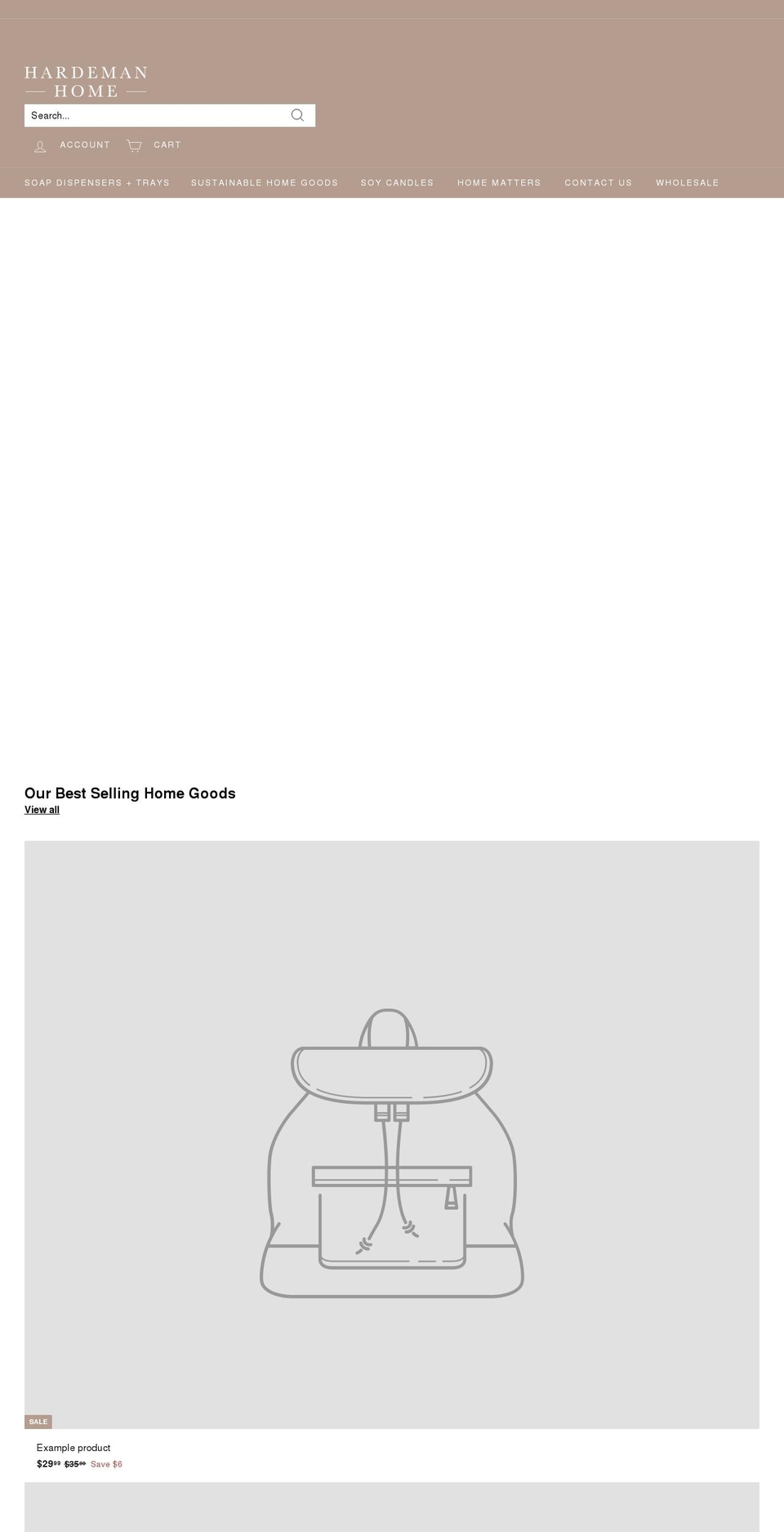 hardemanhome.com shopify website screenshot