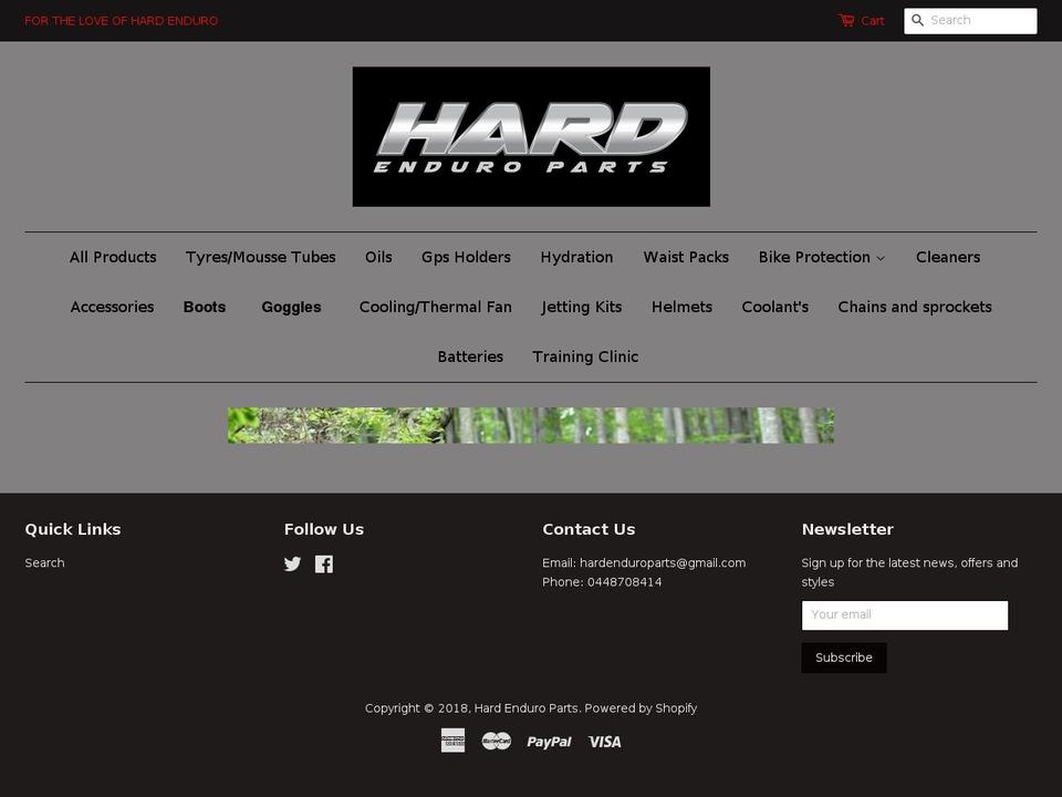 hardenduroparts.com — Shopify storefront screenshot
