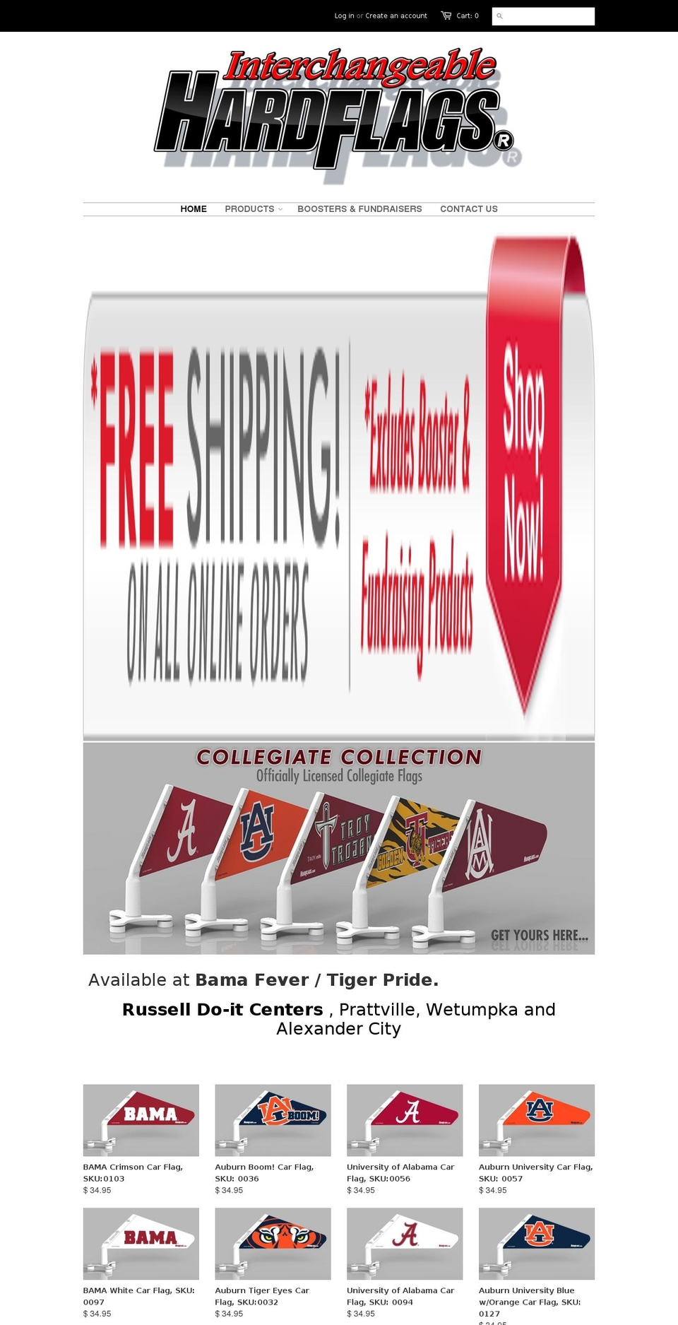 hardflags.com shopify website screenshot