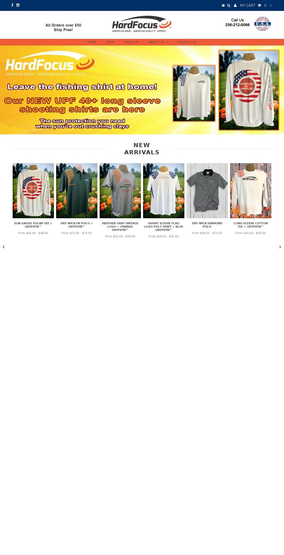 hardfocusdesigns.com — Shopify storefront screenshot