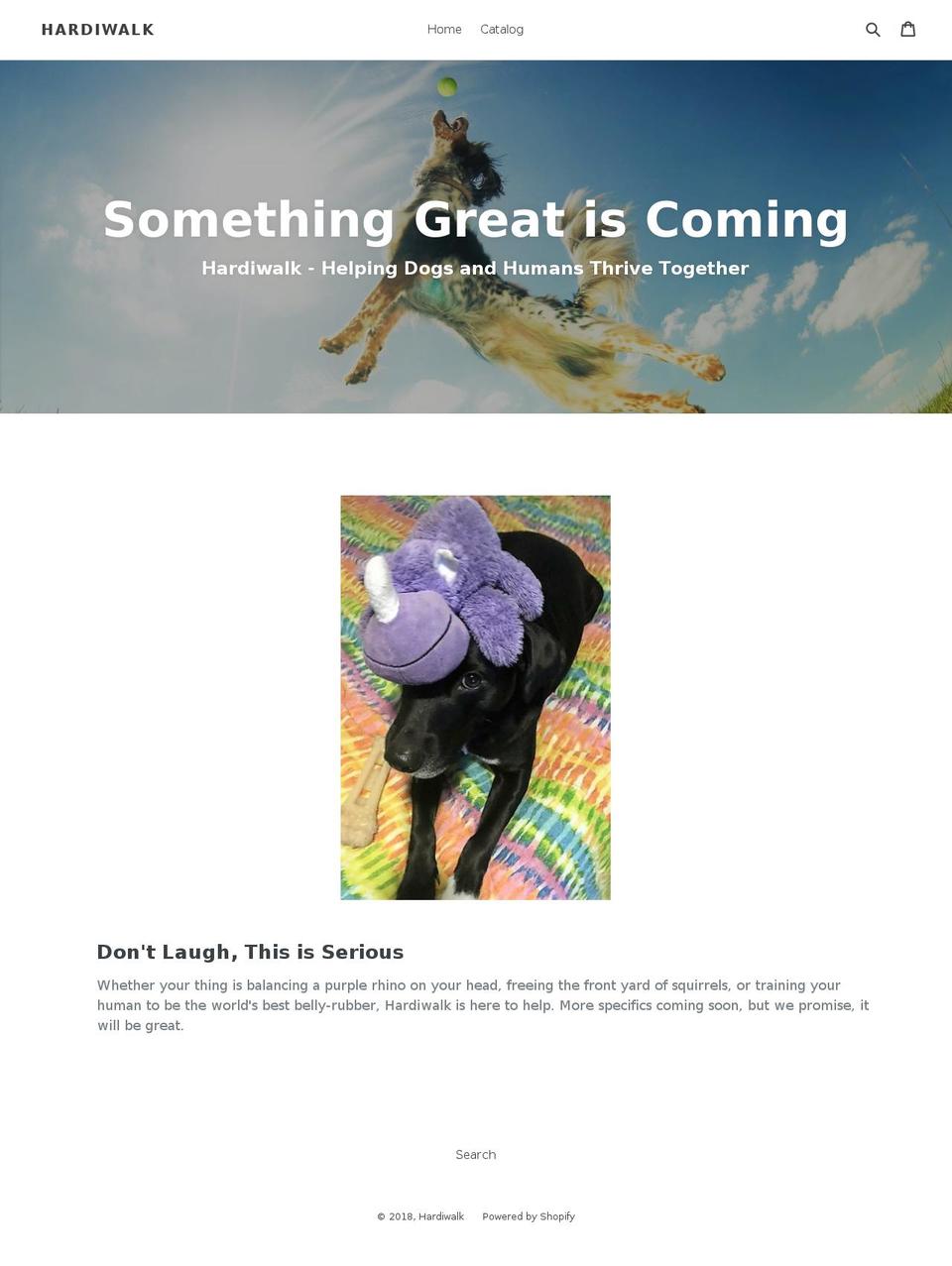 hardiwalk.com — Shopify storefront screenshot