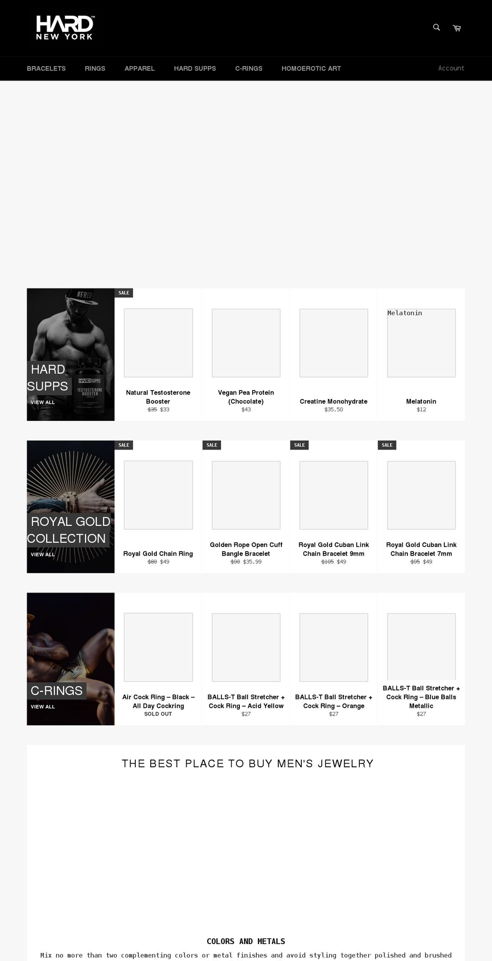 hardnewyork.com shopify website screenshot