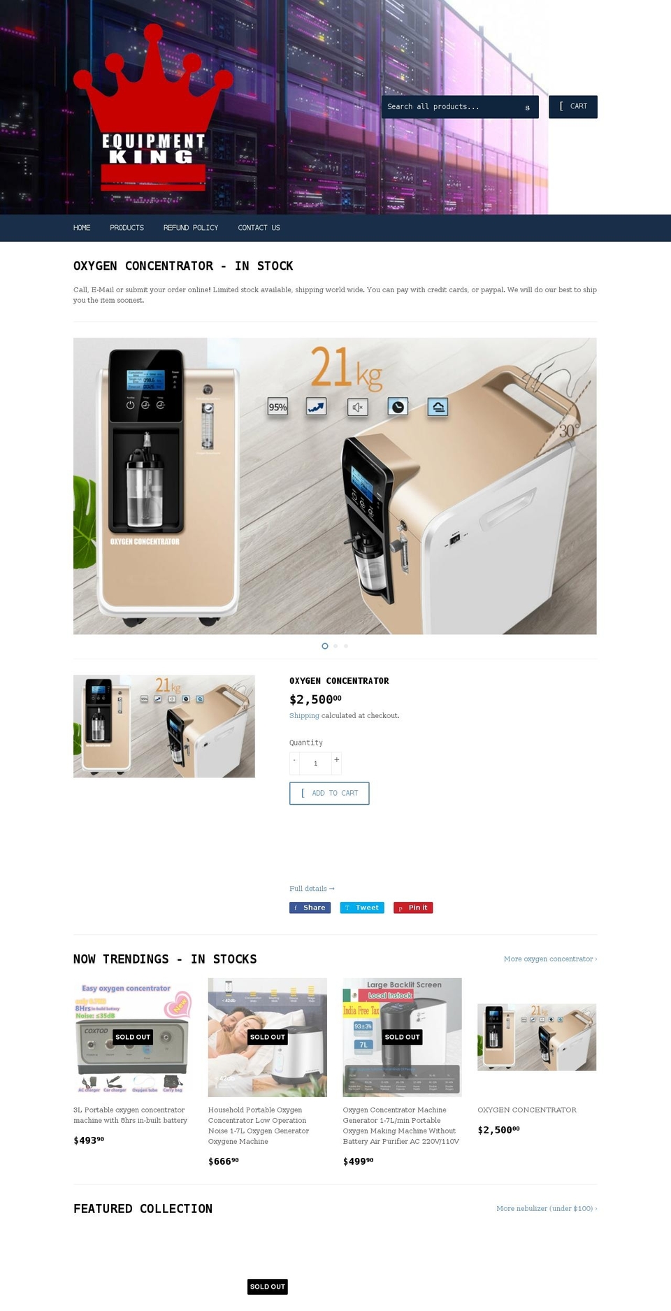 hardware-equipment.store shopify website screenshot