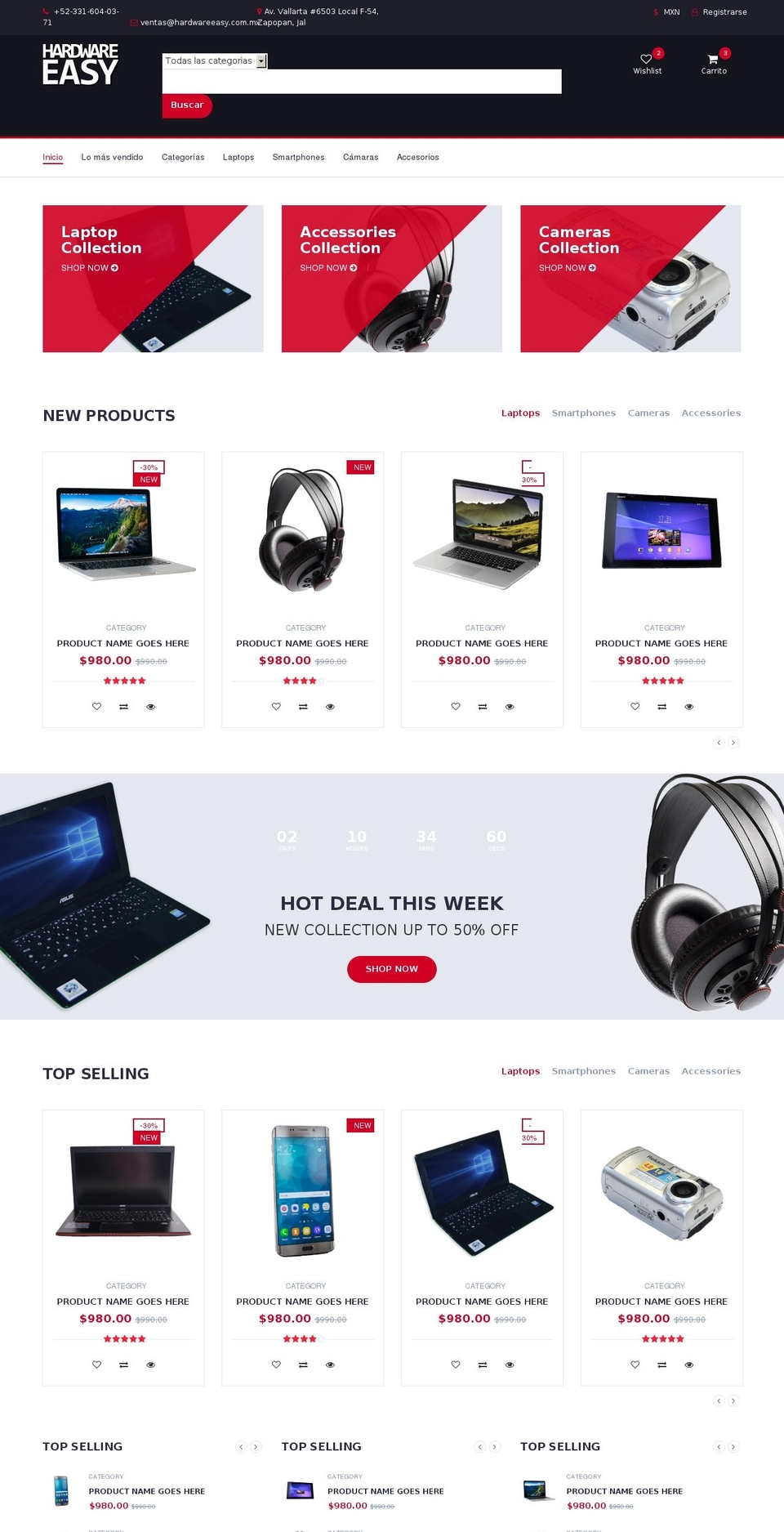 hardwareeasy.com.mx shopify website screenshot