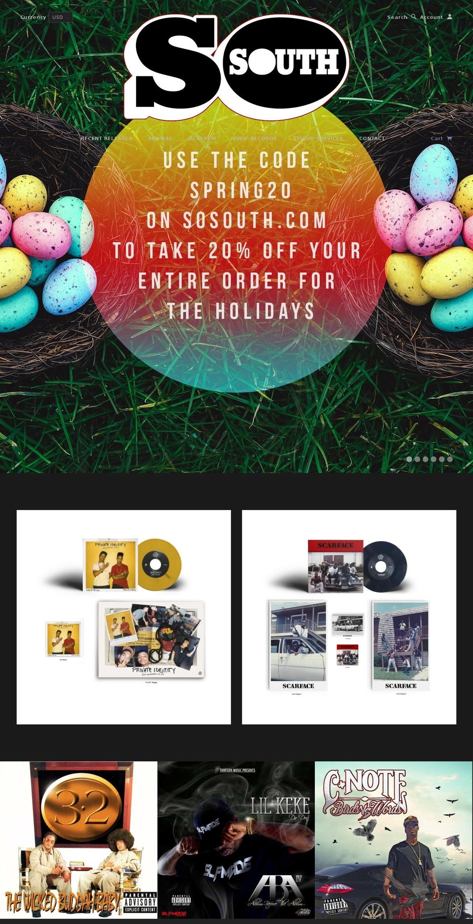 hardwarerecords.com shopify website screenshot