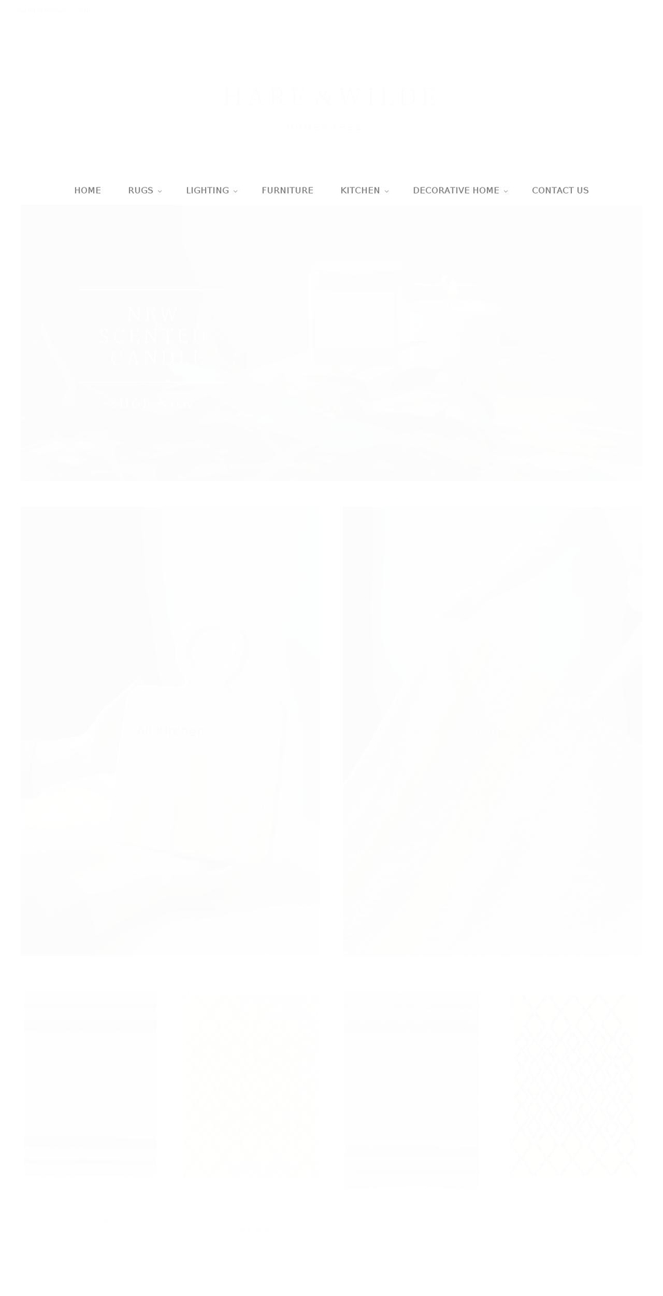 hareandwilde.com — Shopify storefront screenshot