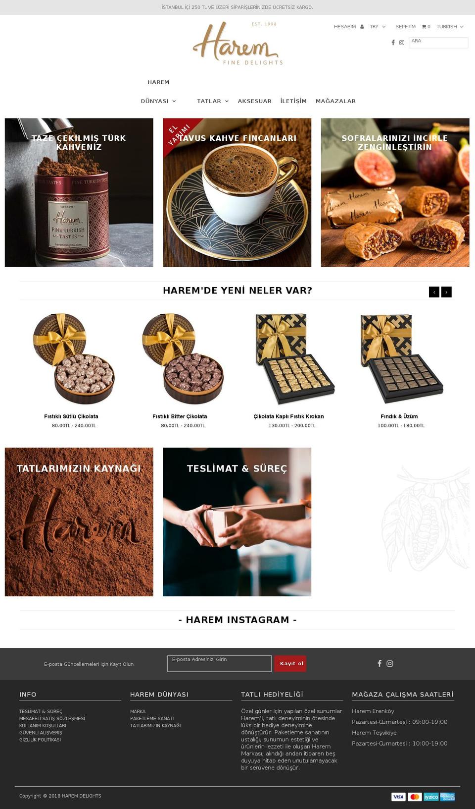 haremdelight.com — Shopify storefront screenshot