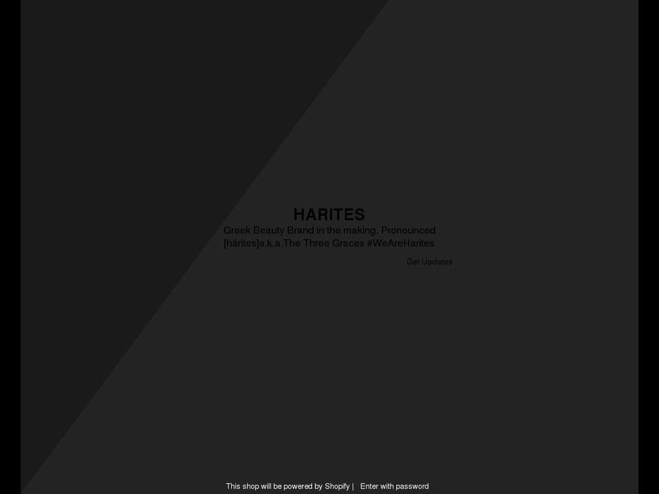 harites-beauty.myshopify.com shopify website screenshot
