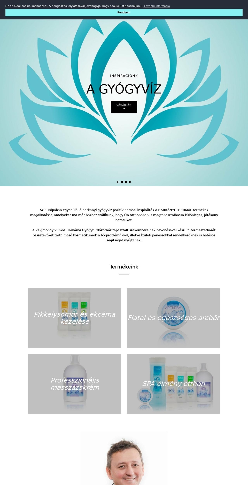 harkanyithermal.com — Shopify storefront screenshot