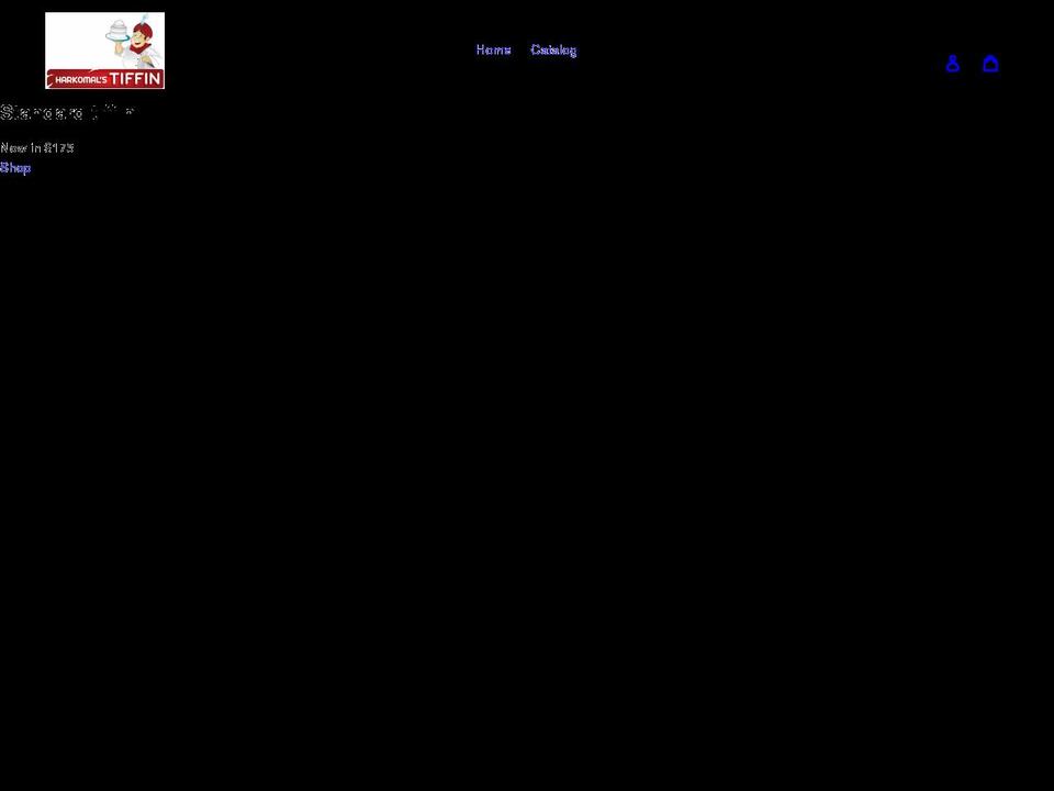 harkomalstiffinservice.com shopify website screenshot