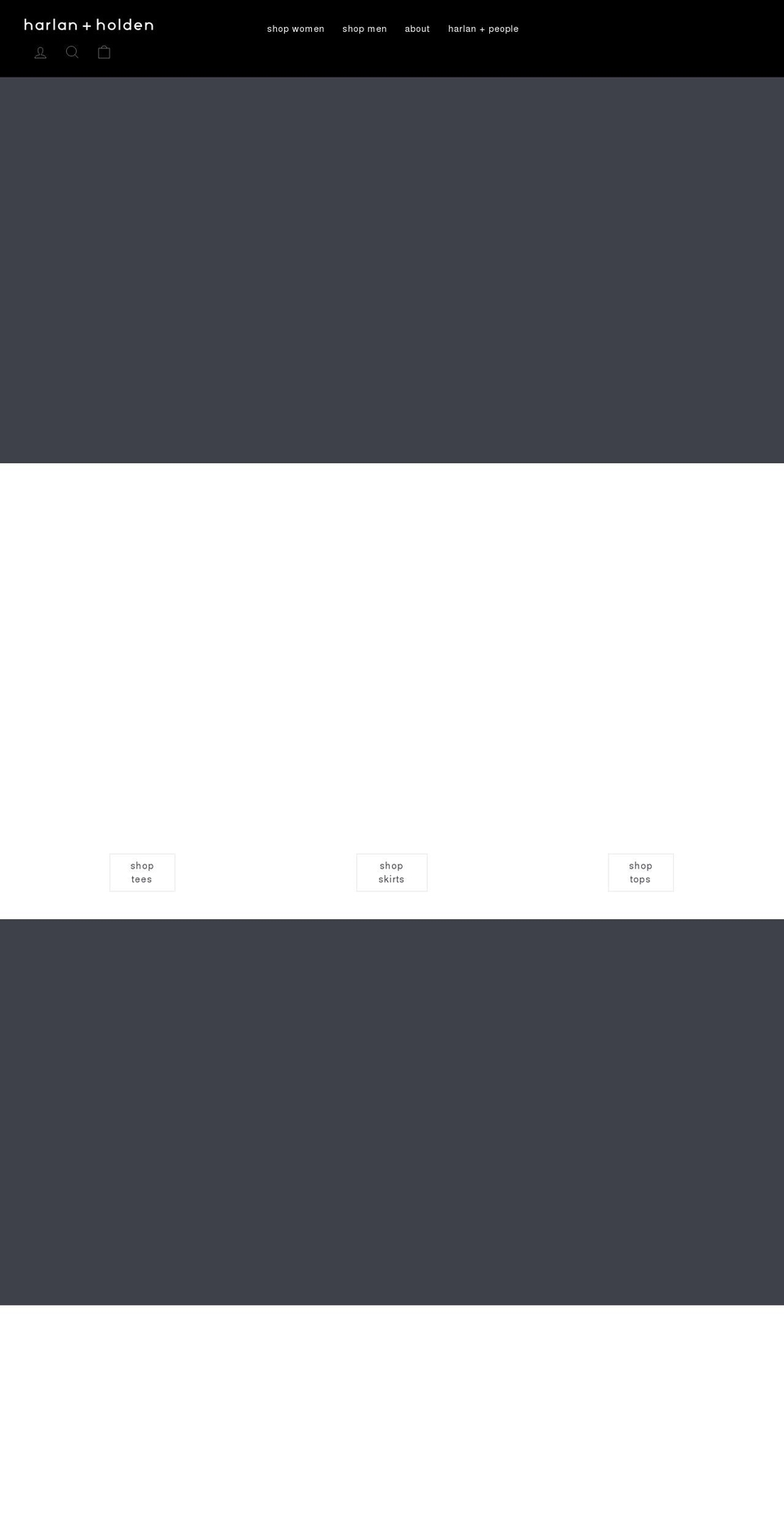 harlanholden.com shopify website screenshot