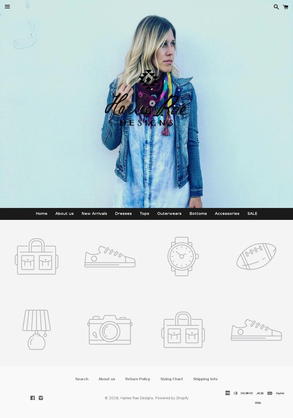 harleerae.com — Shopify storefront screenshot