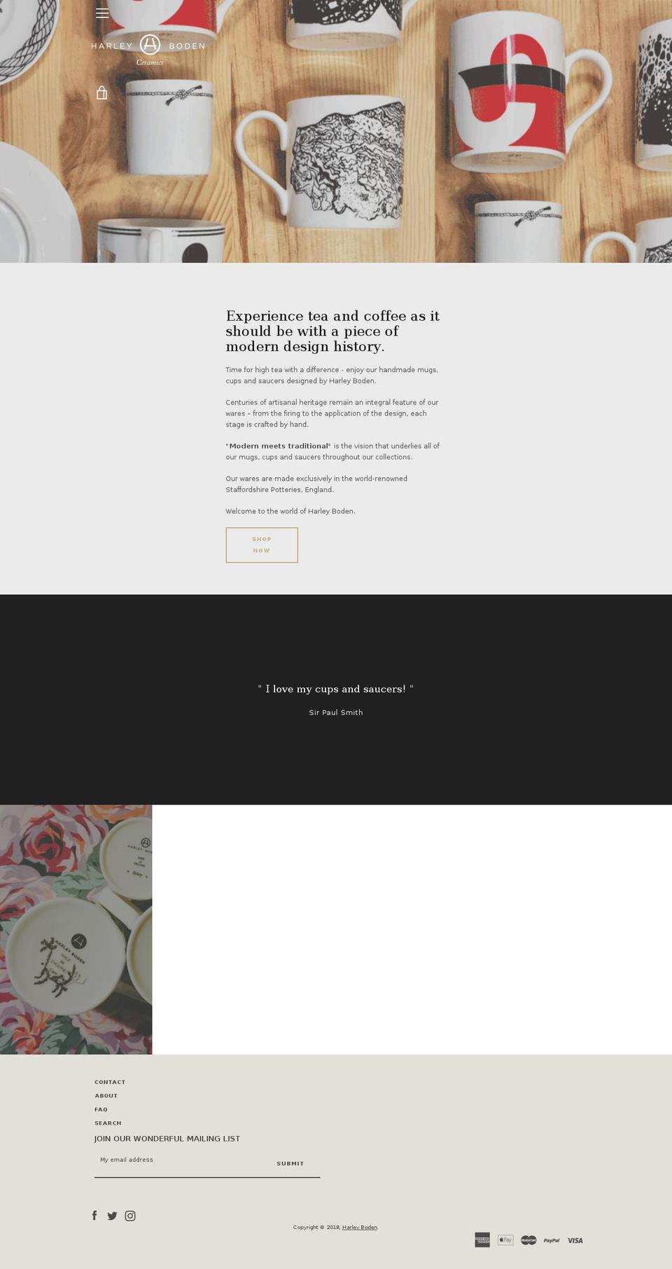 harleyboden.com — Shopify storefront screenshot