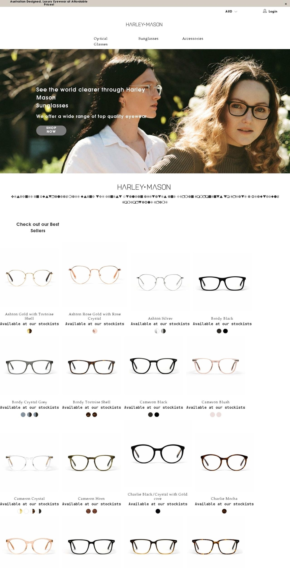 harleymason.com shopify website screenshot