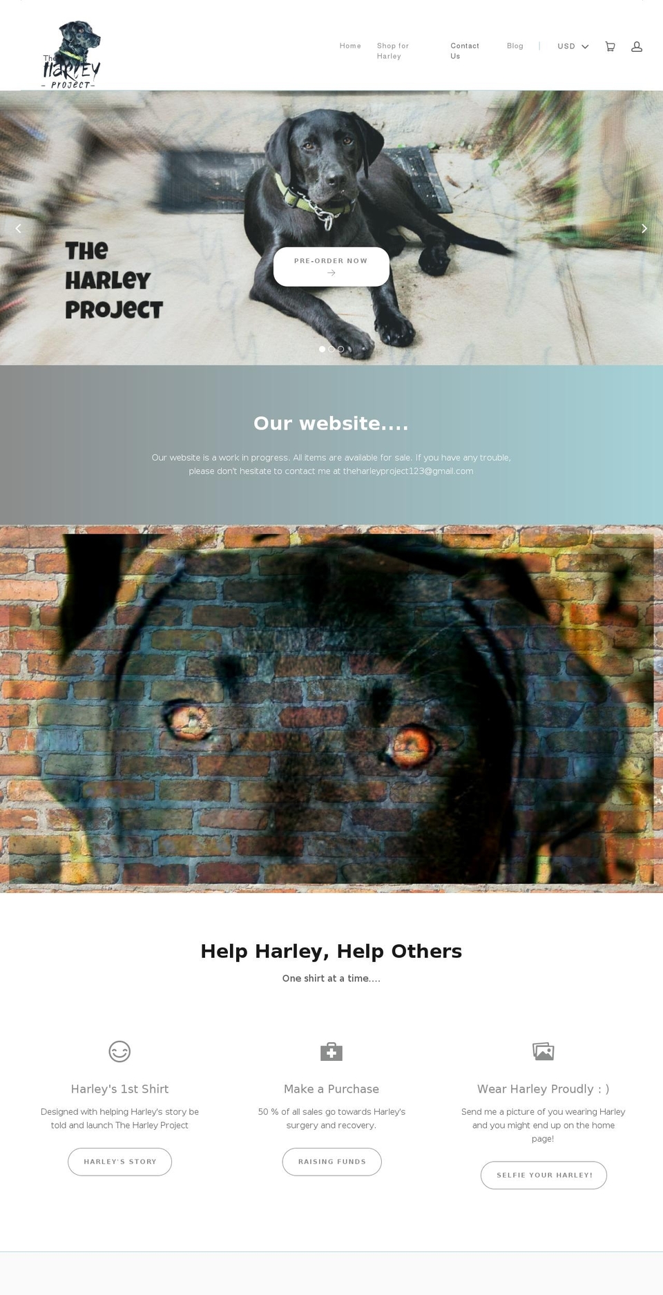 Copy of Launch Shopify theme site example harleyproject.com