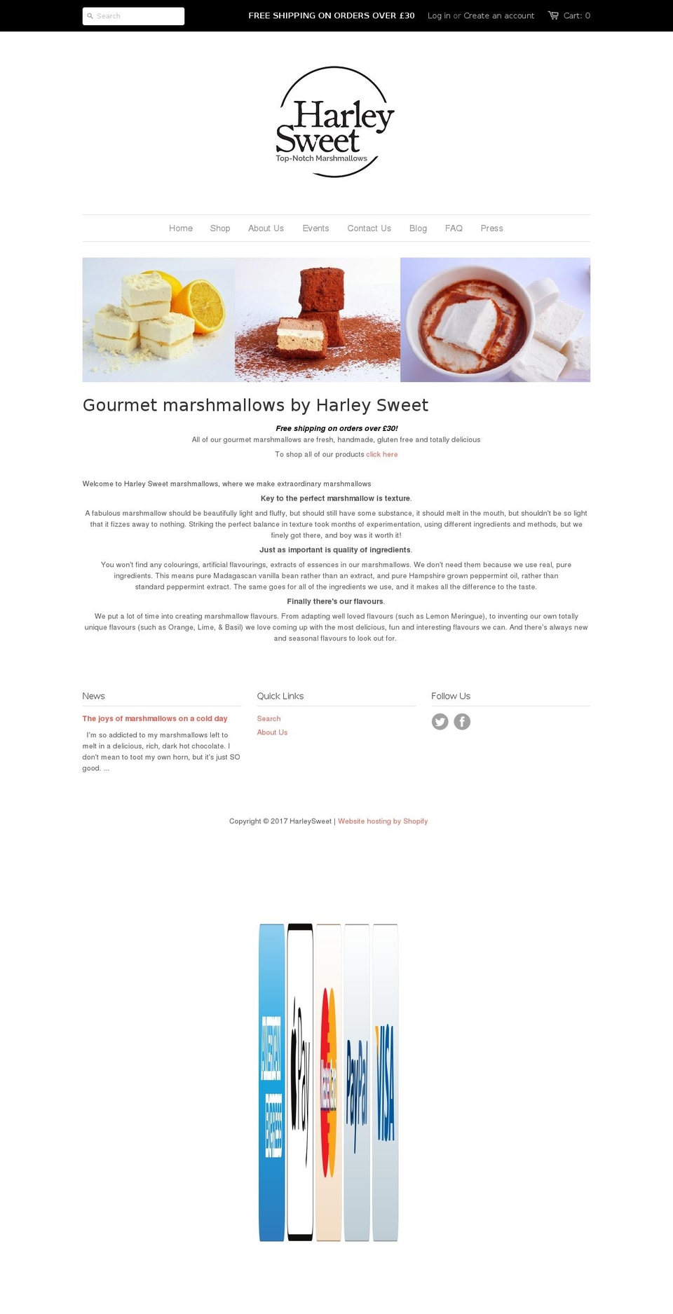 harleysweet.com shopify website screenshot