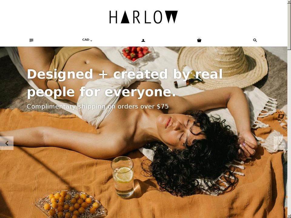 harlow-skin-co.myshopify.com shopify website screenshot