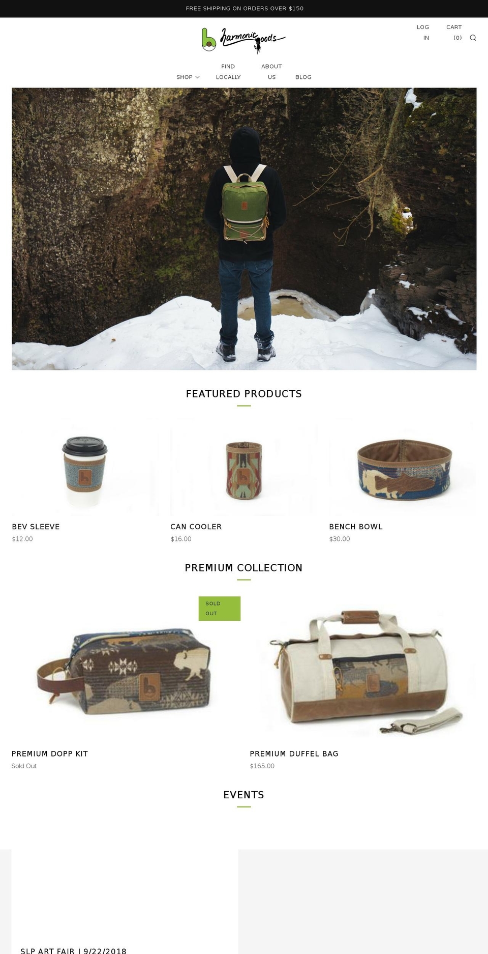 harmonicgoods.com shopify website screenshot