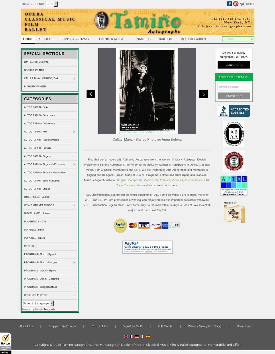 Operacollectors - v2.5.1 ( 23-3) Shopify theme site example harmonieautograph.com