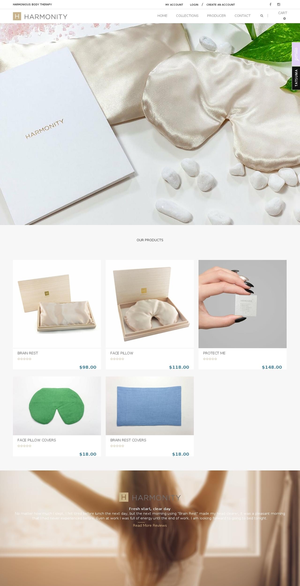 harmonityusa.com — Shopify storefront screenshot