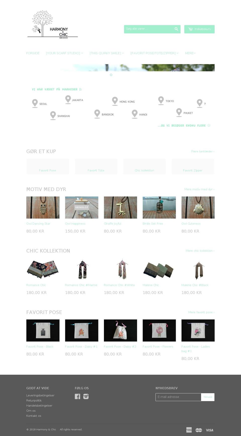 harmony-chic.dk shopify website screenshot