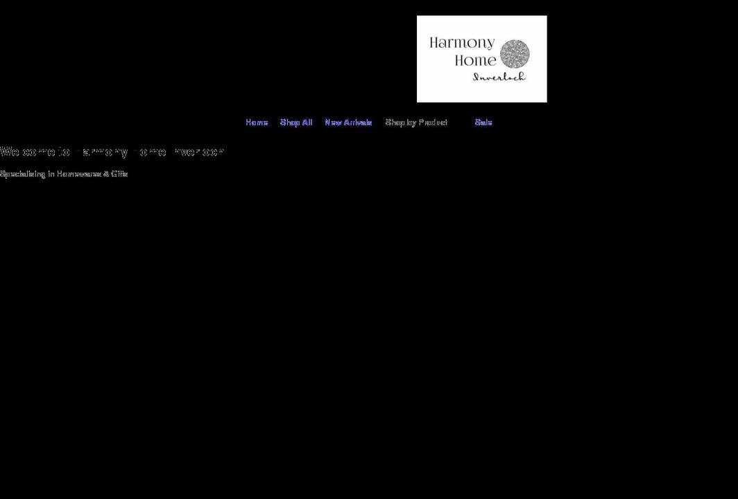 harmonyhomeinverloch.com shopify website screenshot