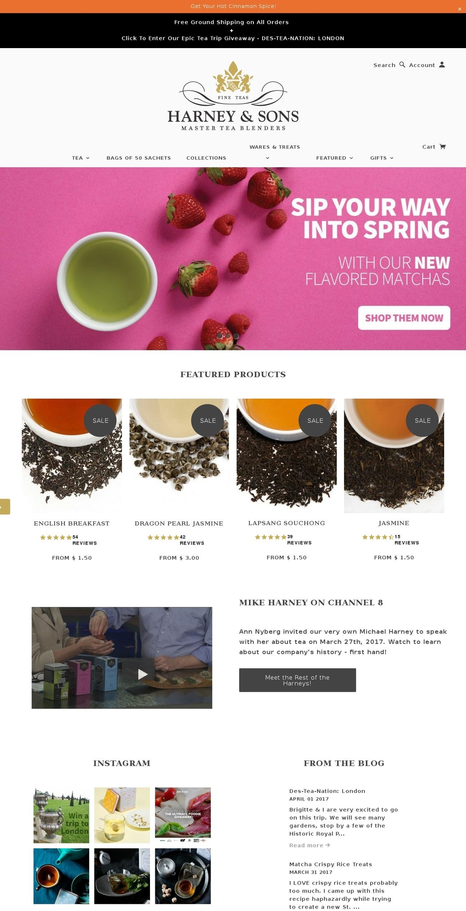 Focal Shopify theme site example harney.com