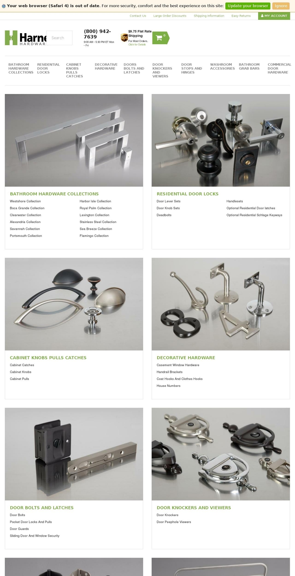 harneyhardware.com shopify website screenshot