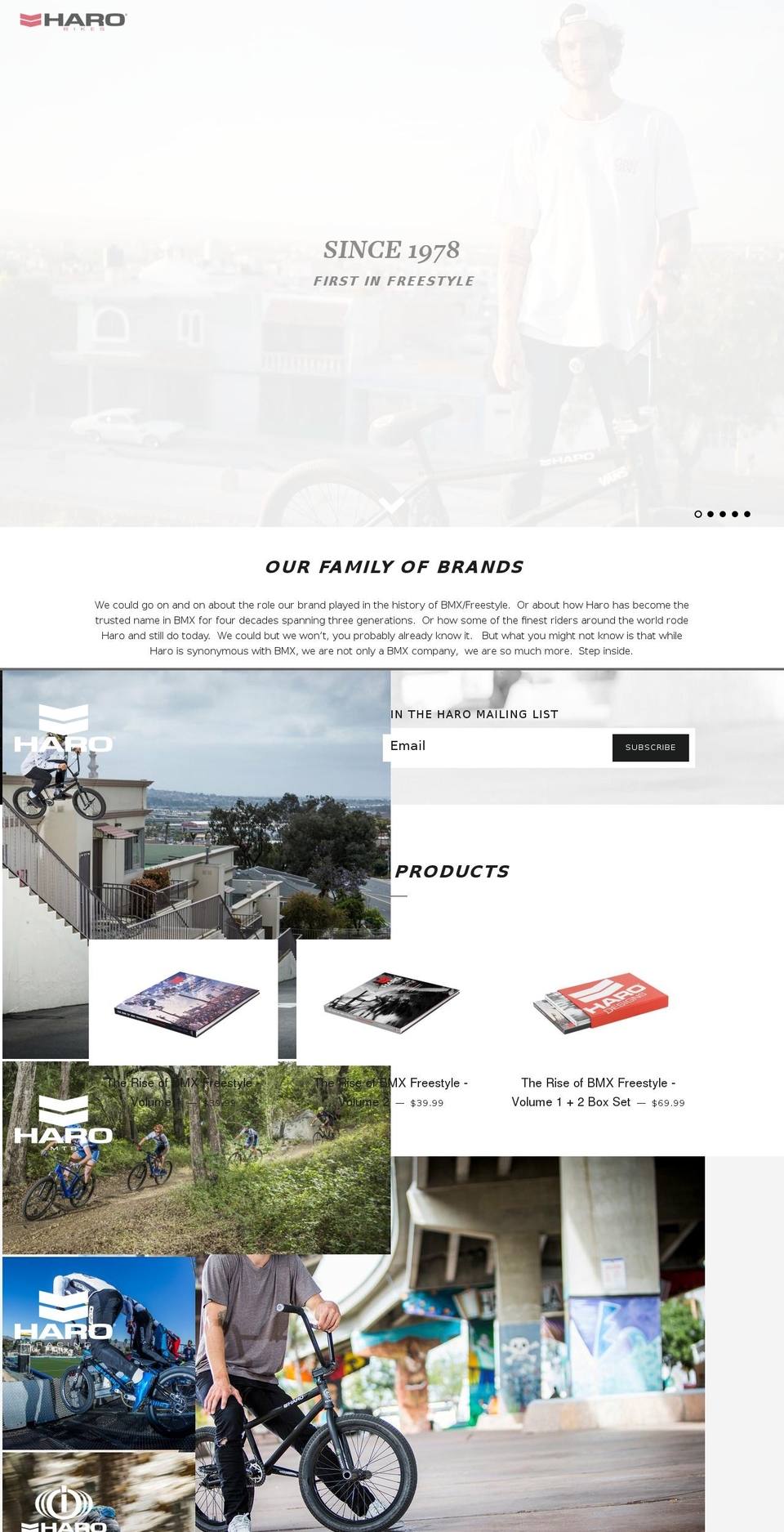 haro.com.au shopify website screenshot