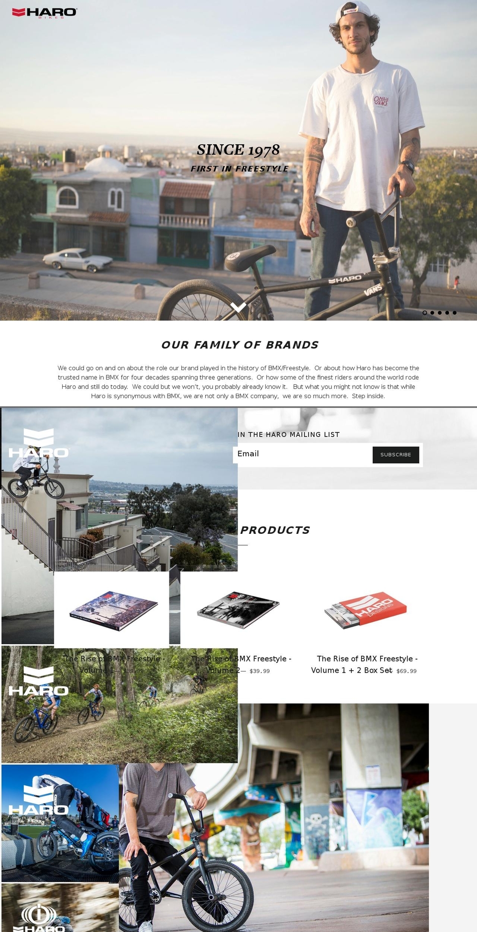 harobikes.com.au shopify website screenshot