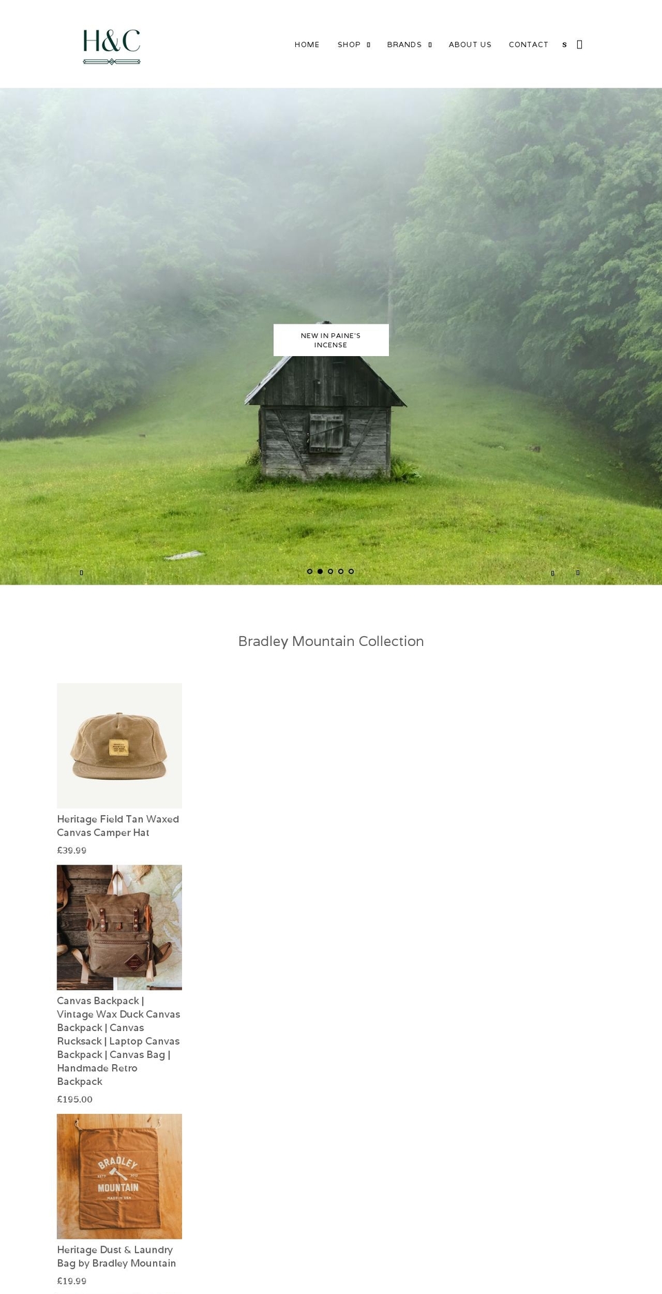 haroldandcharles.com shopify website screenshot