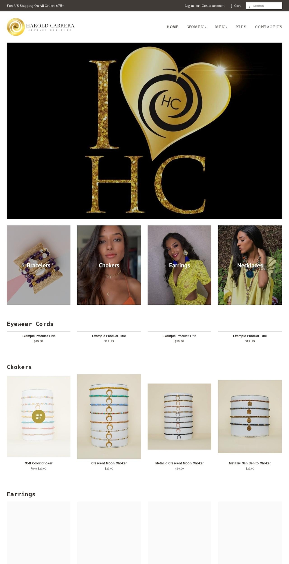 haroldcabrerapr.com shopify website screenshot