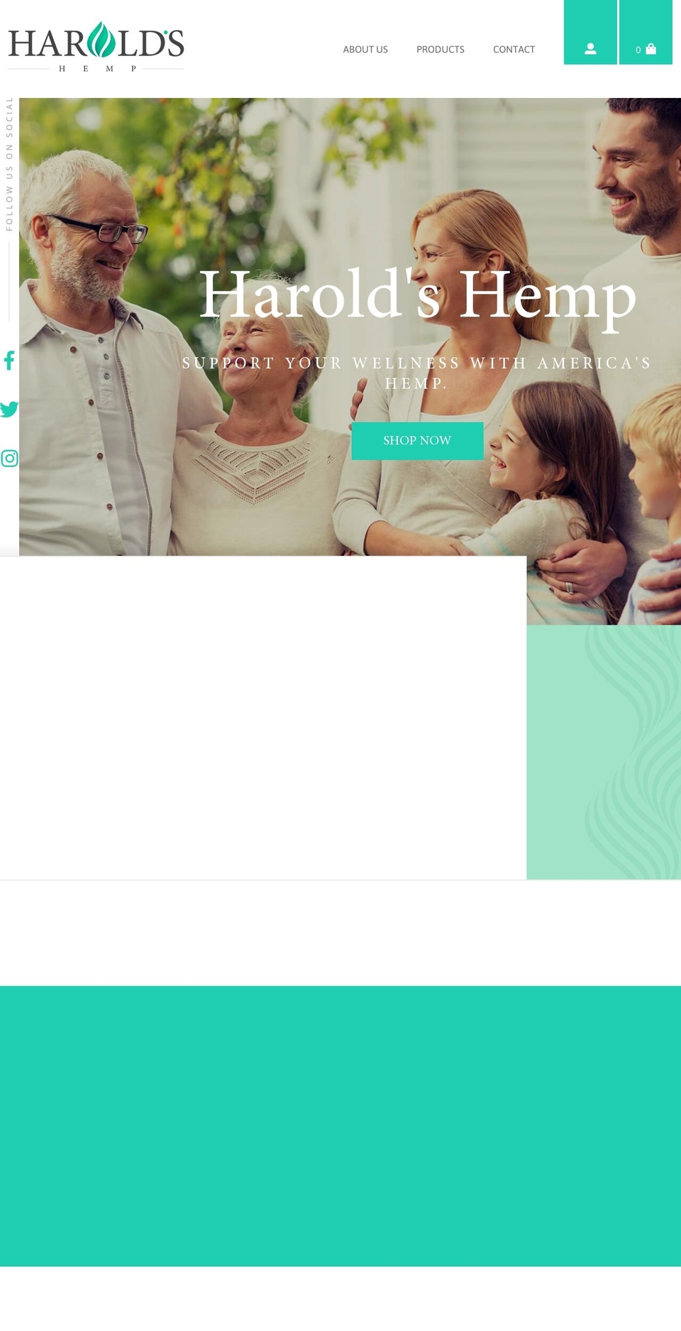 haroldshemp.com — Shopify storefront screenshot