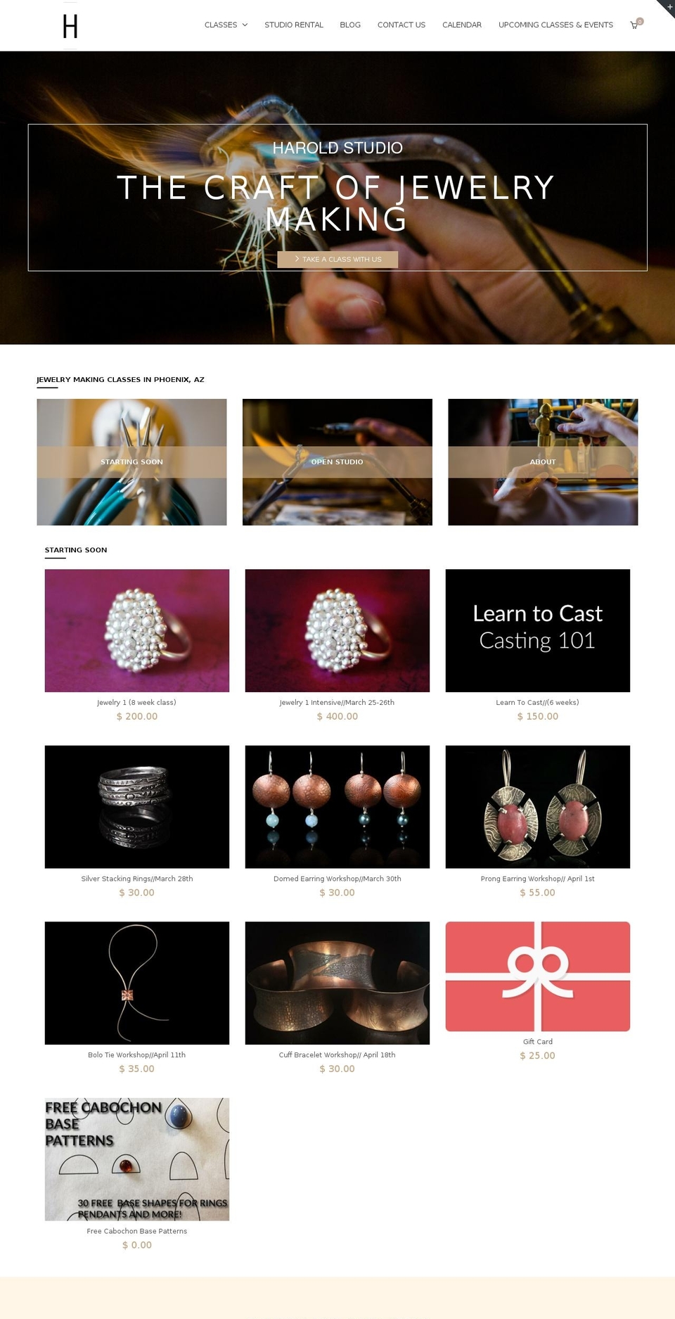 haroldstudio.com shopify website screenshot