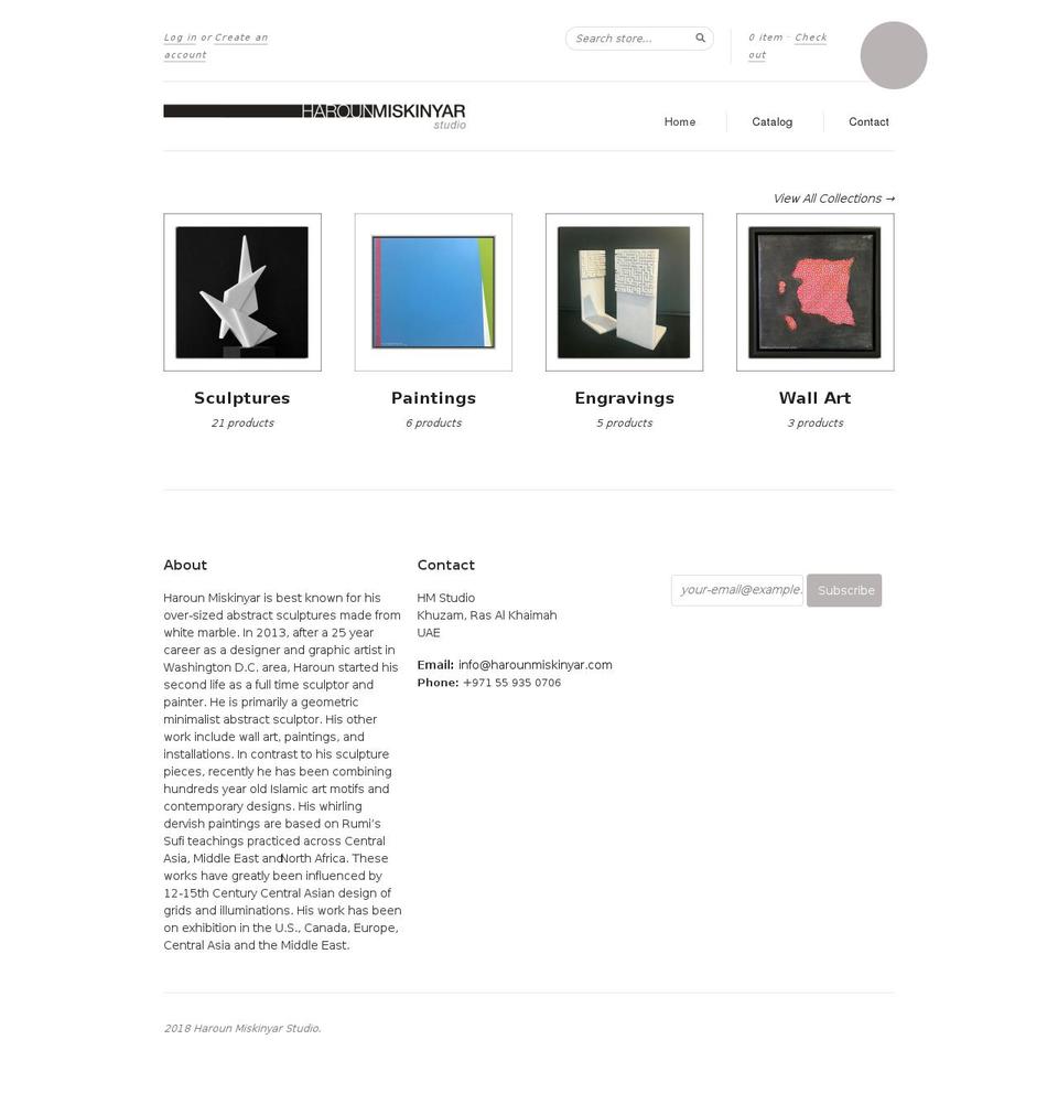 harounmiskinyar.com shopify website screenshot