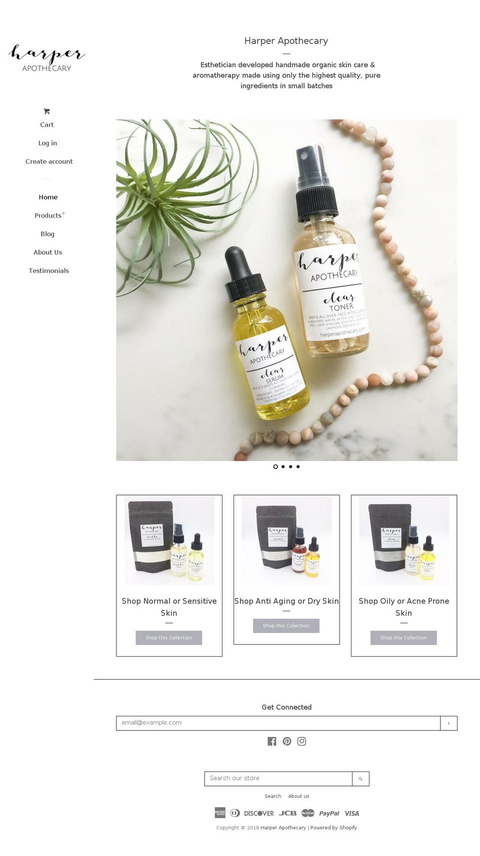 harperapothecary.com — Shopify storefront screenshot