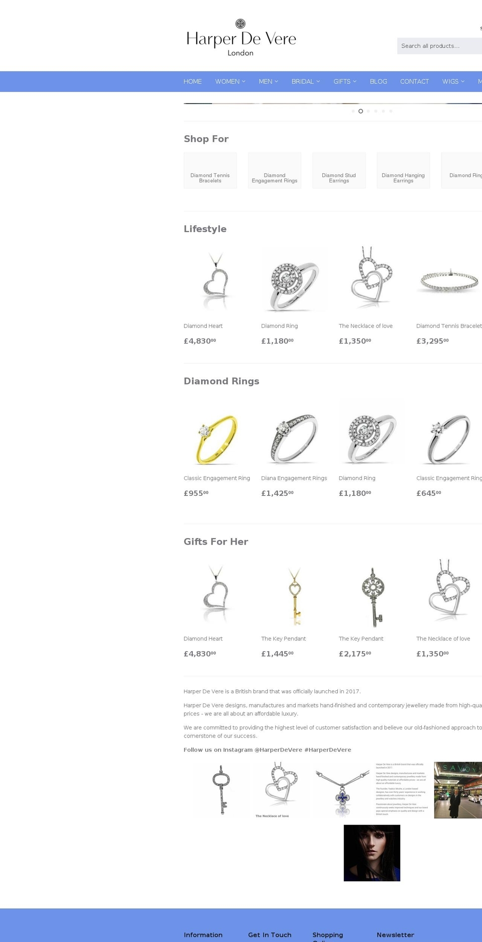 harperdevere.com — Shopify storefront screenshot