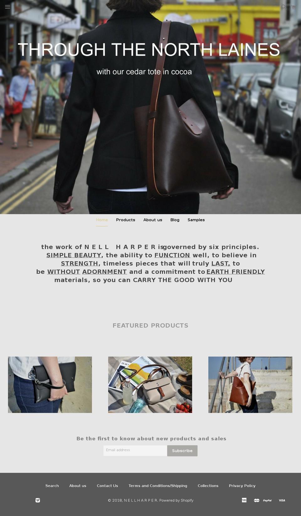 harperleather.com — Shopify storefront screenshot
