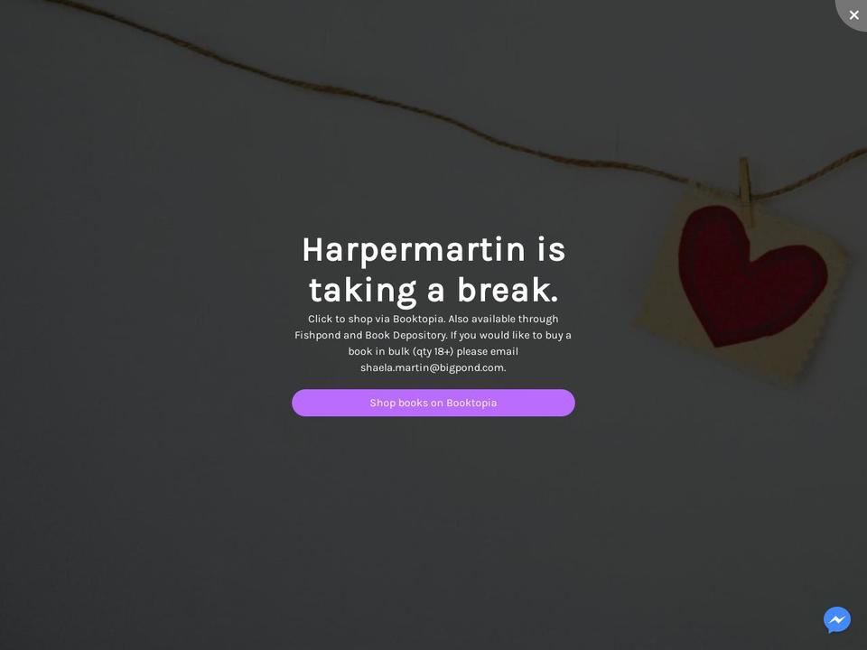 harpermartin.com.au shopify website screenshot